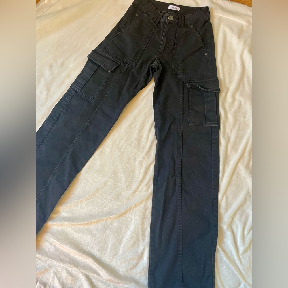 GARAGE Black Cargo Pants Size 0 (XS) - Picture 2 of 10